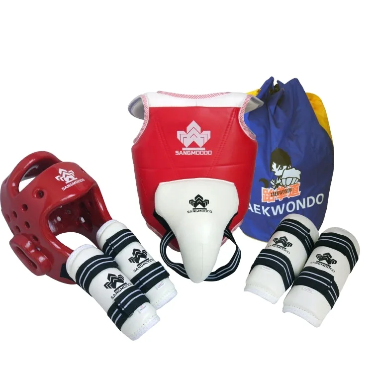 High quality durable pu comfortable guard body protector taekwondo gear set