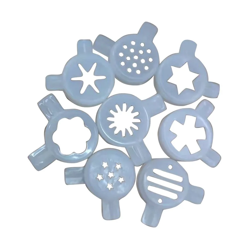 Soft ice cream machine flower shape spout, star, ice cream fancy shape cap
