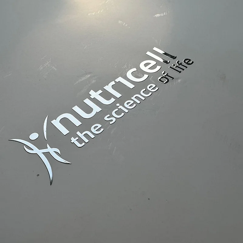 Custom Transfer 3D Sticker Shiny Gold Silver Transfer Sticker Brand Company Logo Wedding Personalized Transfer Stickers