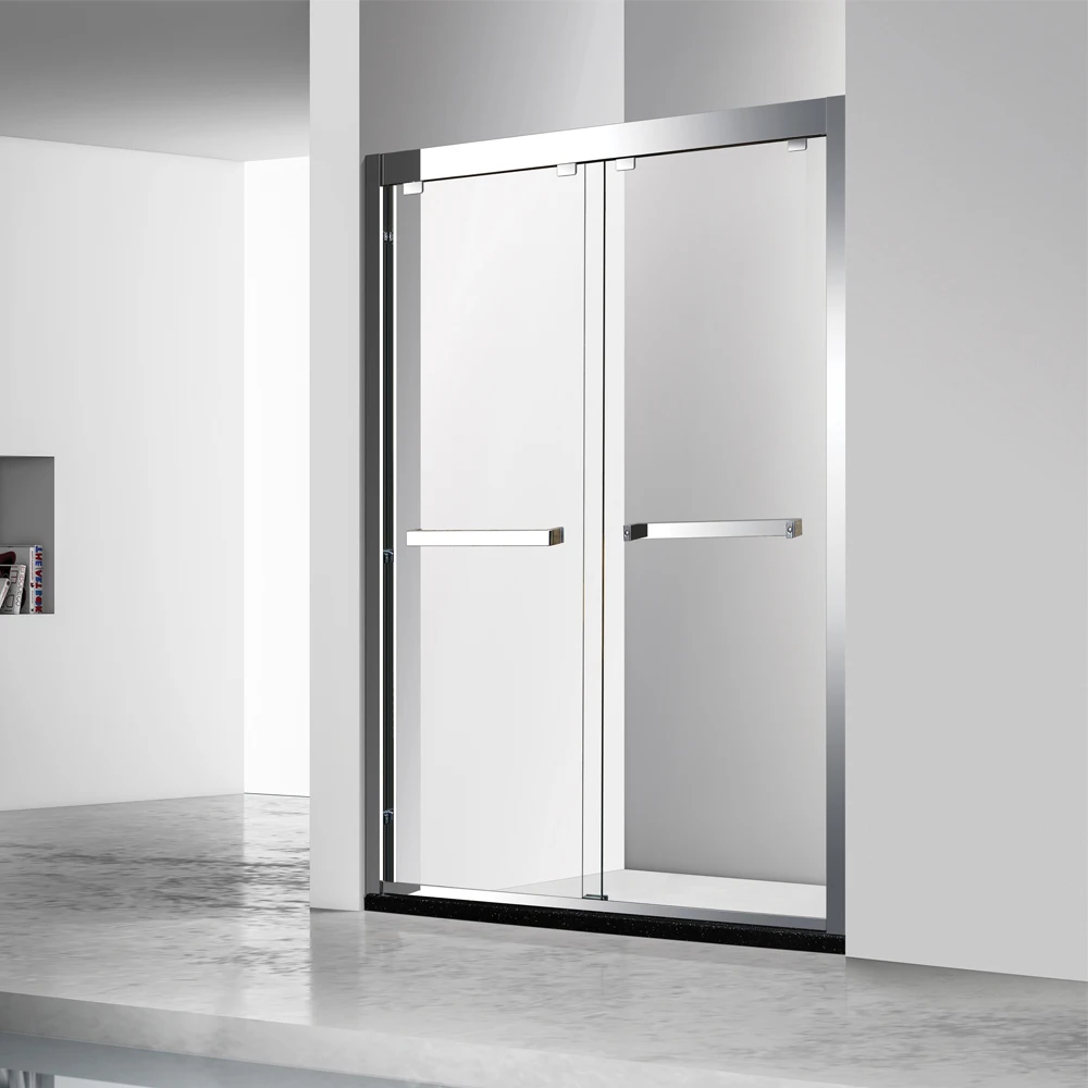 Modern Design Double Sliding Door Glass Shower Enclosure Room