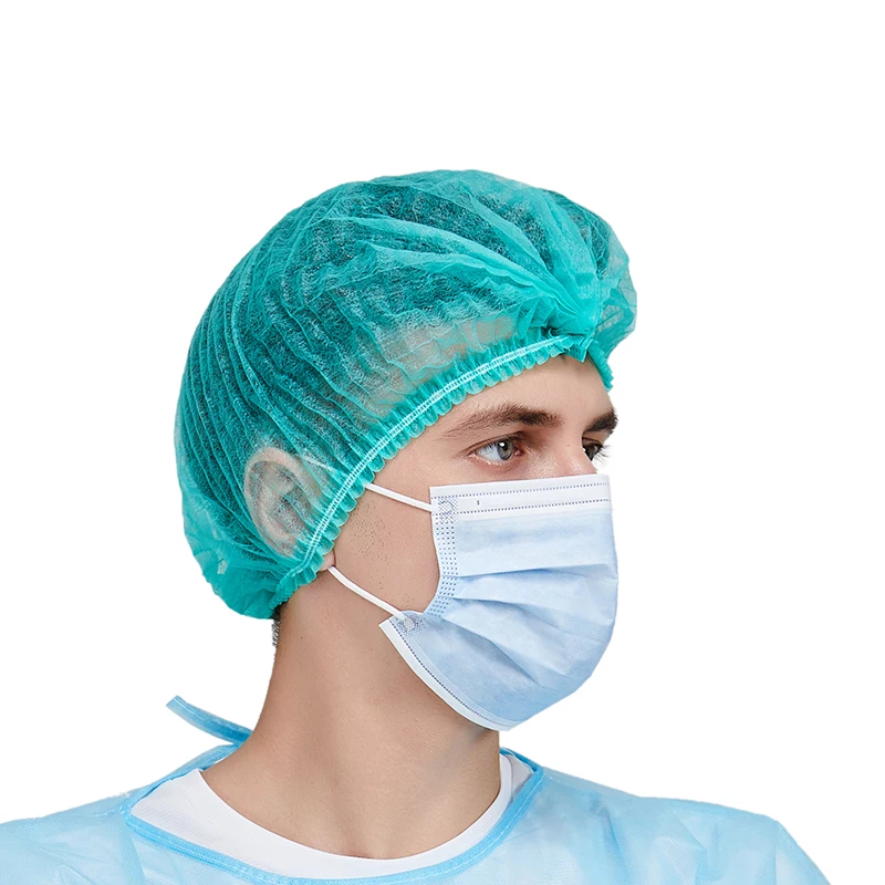 Mdma Approved Medical Hair cover medical non woven disposable head clip cap