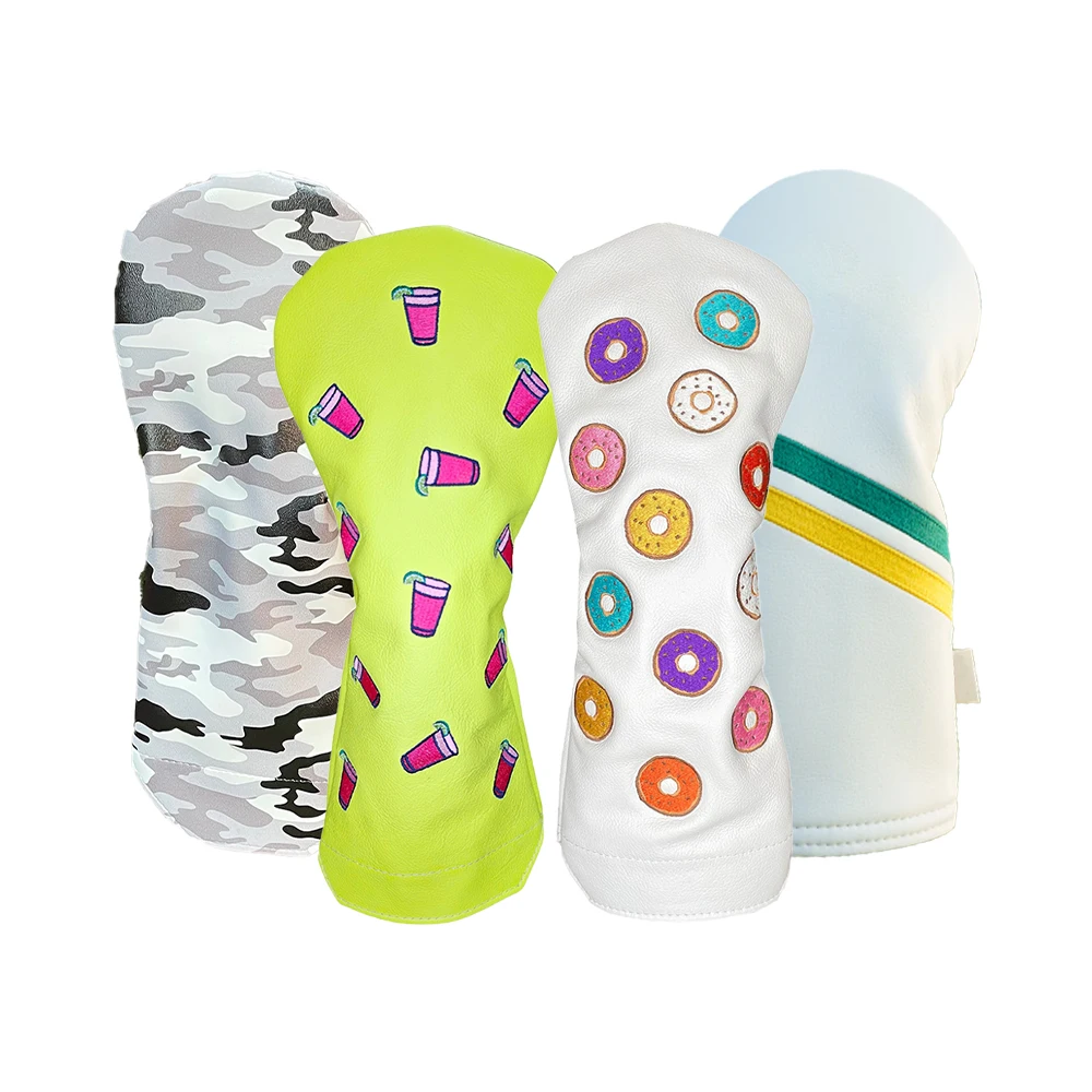 PRIMUS GOLF Various design premium pu leather golf putter head cover custom golf club driver wood headcovers