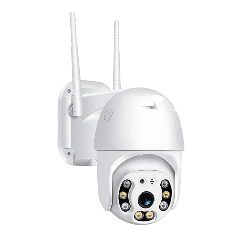 3MP Tuya Wireless PAN-TILT Security Dome Cameras Outdoor Use Waterproof  WiFi  connect with Floodlight AI Auto Tracking Camera
