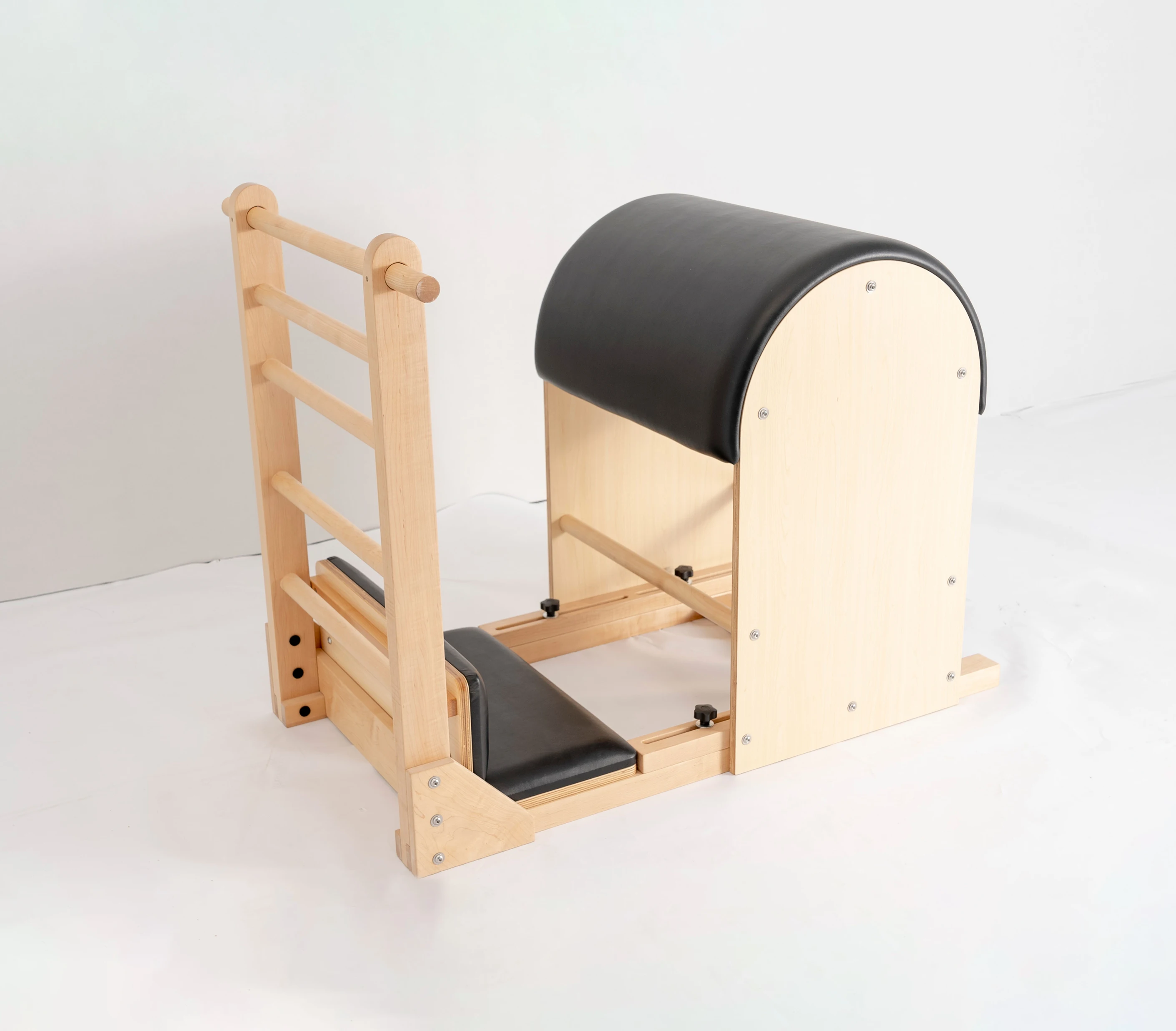maple wooden custom logo fitness reformer sports studio and home wunda pilates chair