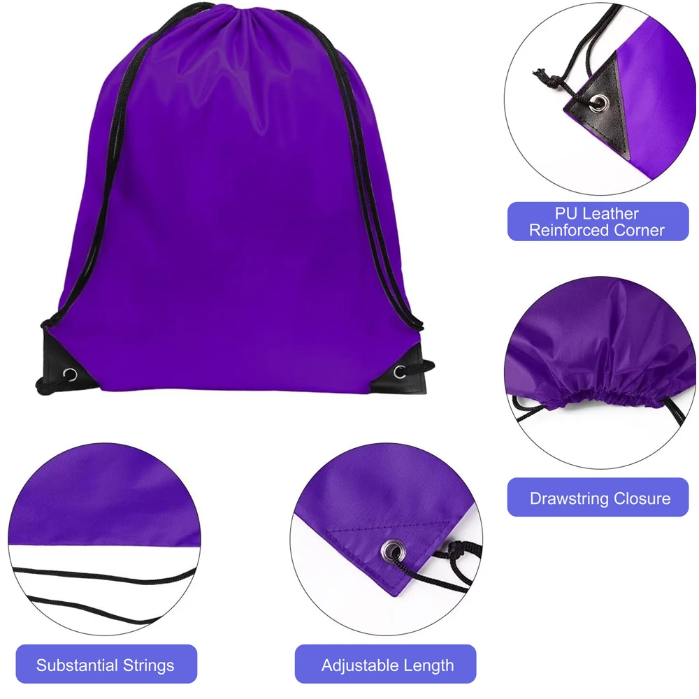 Waterproof Drawstring Gift Bag String Bag Drawstring Sports Polyester Drawstring Bag