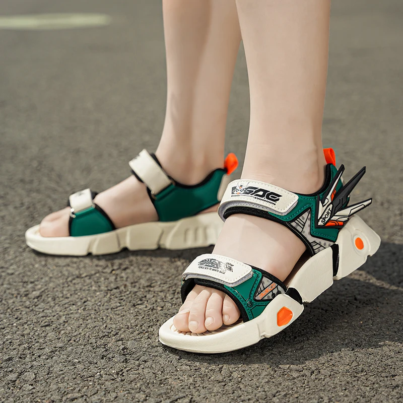 Kids Sandals Boys And Girls Leisure Sports Flat Sandals Soft Soles Waterproof Quiet Other Sandals