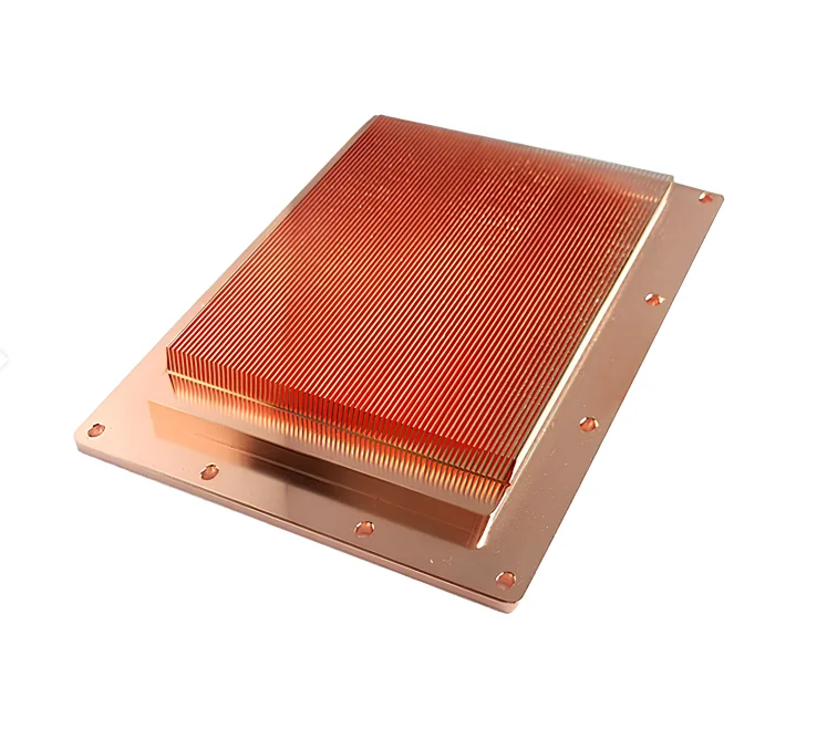 Customized cnc skiving aluminium heatsink power supply copper pipe aluminum fin large raspberry pi heatsink