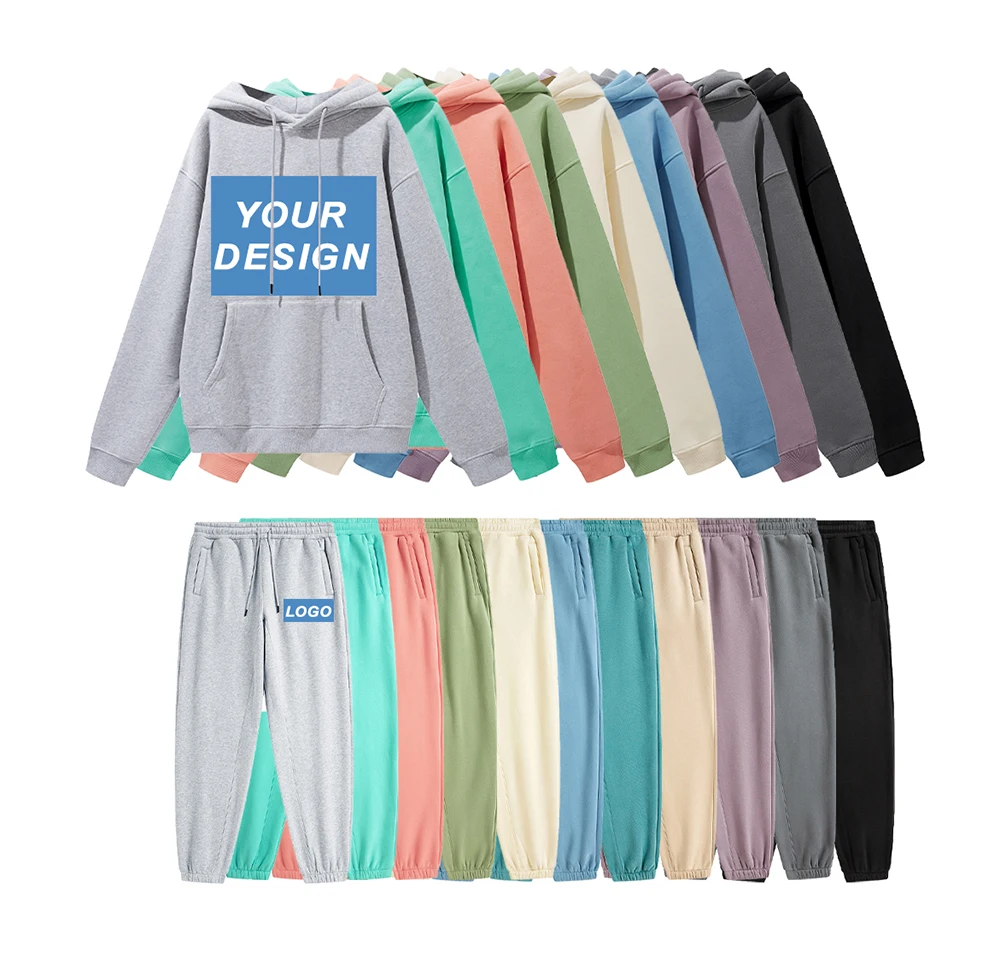 Cotton Polyester Fleece Pullover Oversize Hoodie For Men Fashion Cool Streetwear Kangaroo Pocket Heavy Hoodie Sweatshirt Unisex