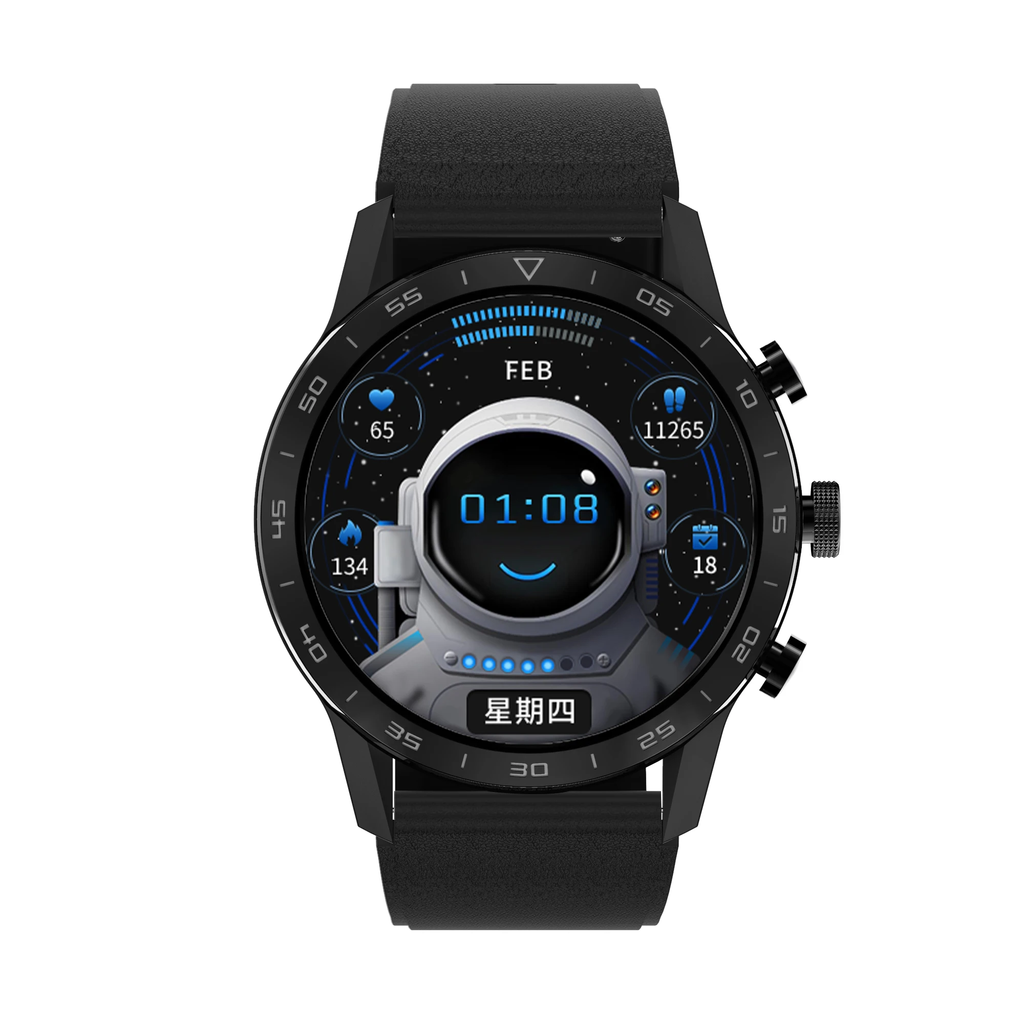 Hot Selling Dt70 High End Smart Watch Circle Shape Touch Screen Gps Sport Fitness Smartwatch