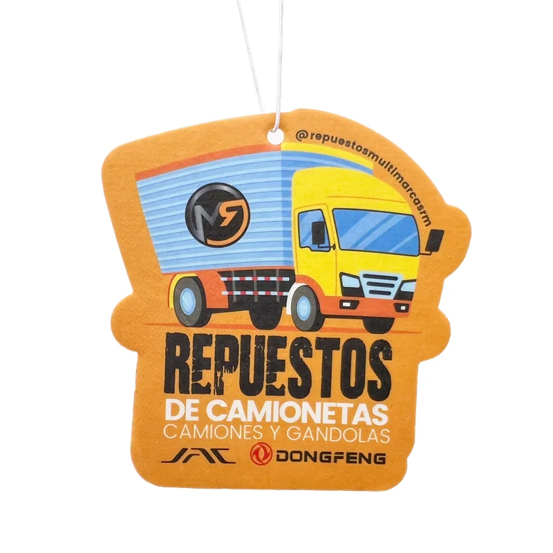 Customized Design Factory Price Hanging Car Air Freshener/ Paper Air Fresher Car