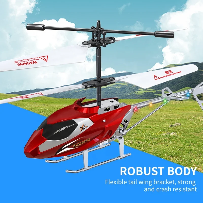 Alloy Simulated Plane Jet Toy Helicopter for Kids Mini RC Helicopter with Gyro 2.5 Channel Flying Helicopter