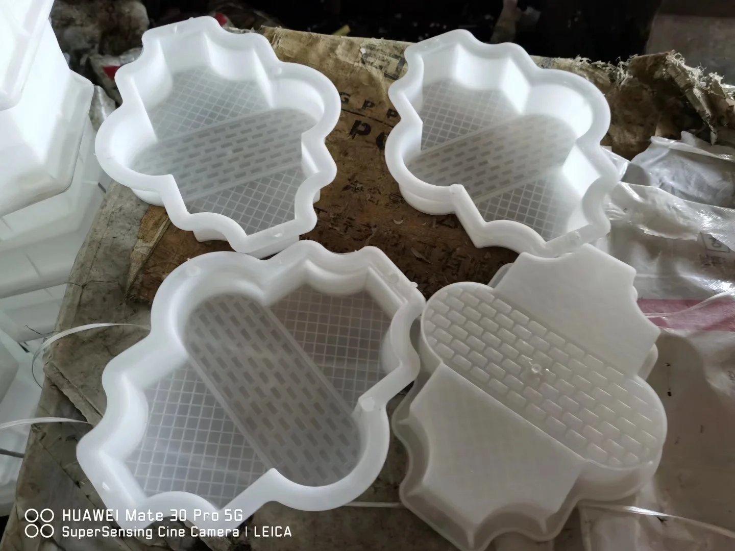 Plastic Pvc Paver Block Mold Interlock Concrete Tile Silicon Moulds For Paving