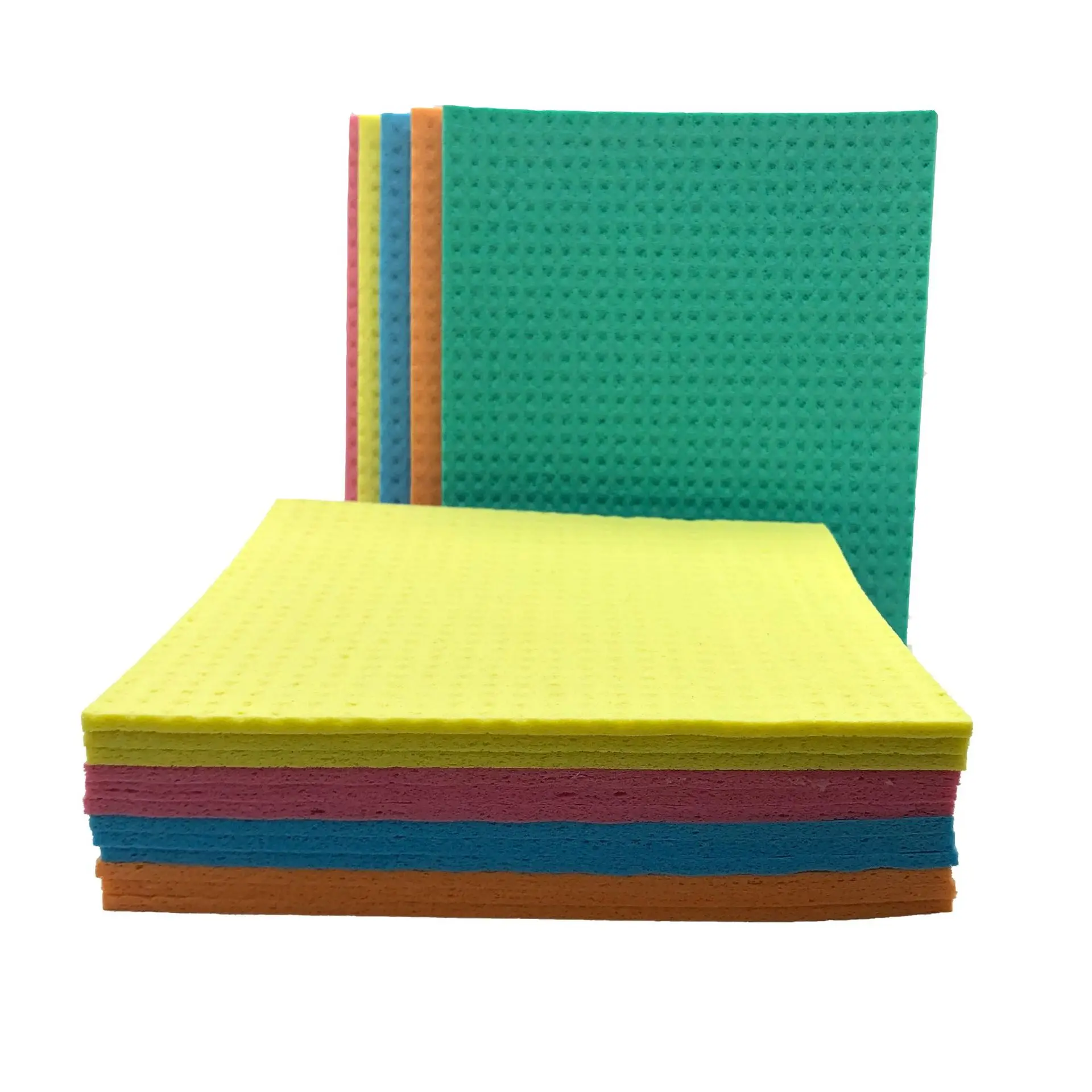 Promotional Wholesale Fashion Eco-friendly Swedish Natural Cellulose Sponge Kitchen Cleaning Cloths Dish Cloths