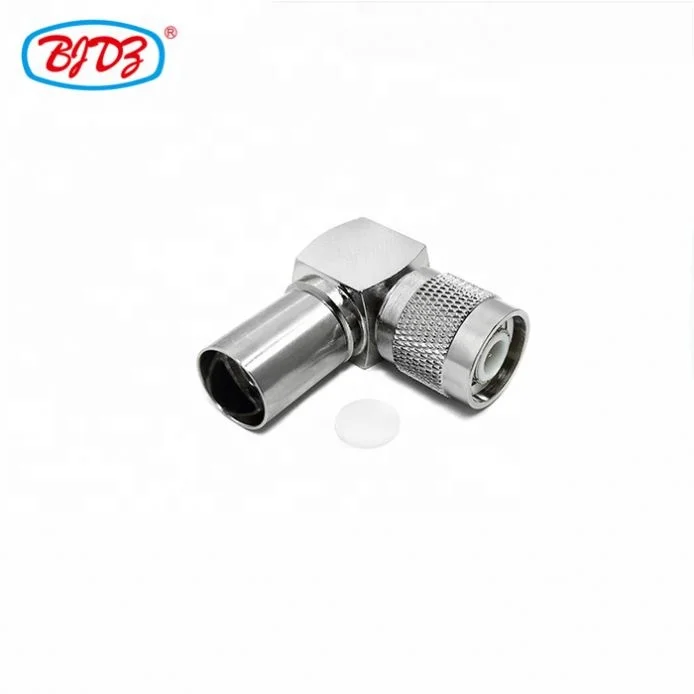 Manufacturer supply Wholesale TNC Male 90 degree crimp TNC plug male connector for LMR400 RG8 RG8 RF Coax Coaxial connector