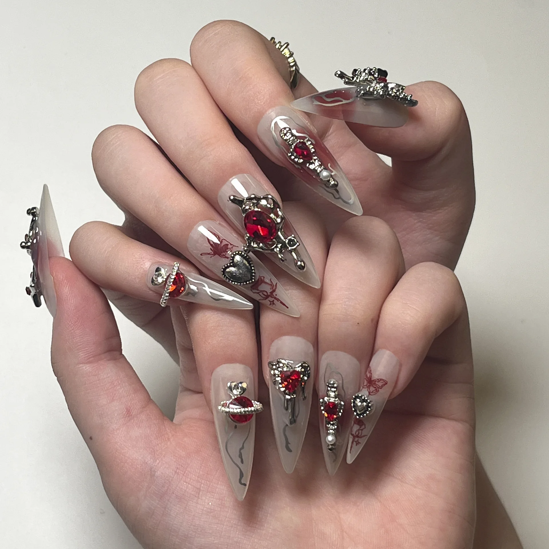sexy girl luxury press on nails wholesale