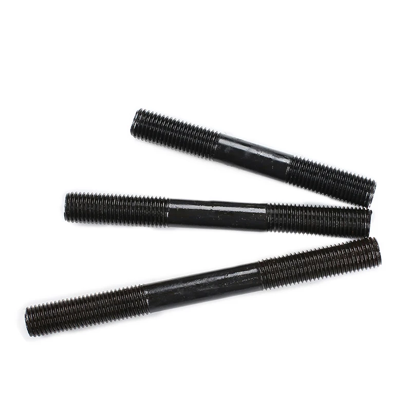 High Strength Stud Bolt with Screw Thread at Both Ends of Stud Bolt Stainless Steel Metric Studs B1=1.25d Black,zinc