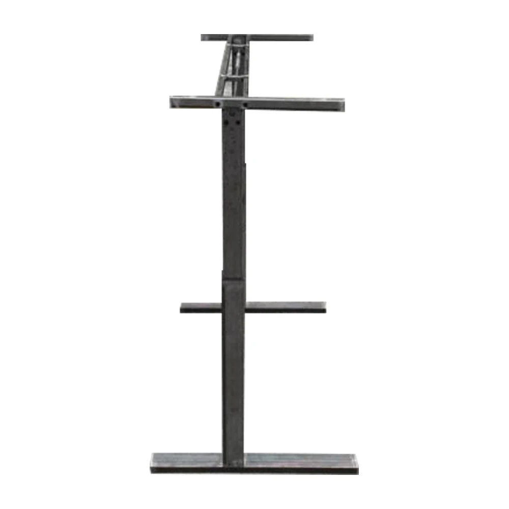 Black color metal table base L1200xW600xH(730-1165)mm Handle lifting table base