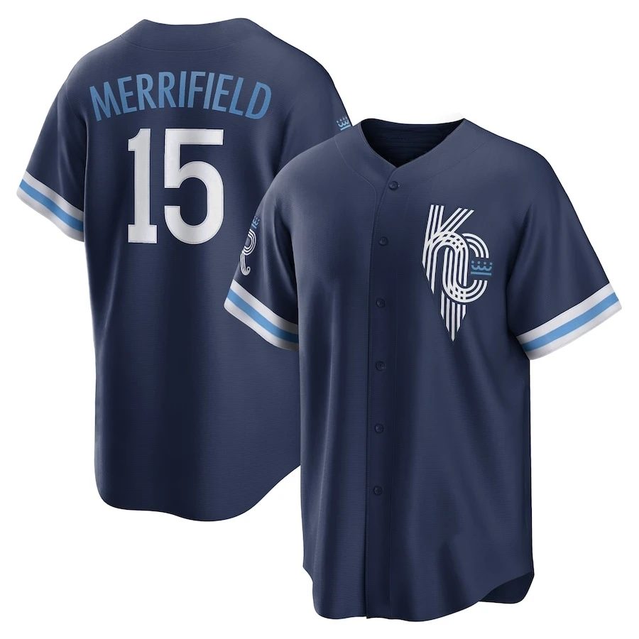 High quality new 2024 City Connect baseball jersey #16 Andrew Benandi #13 Salvador Perez #15 White Merrifield