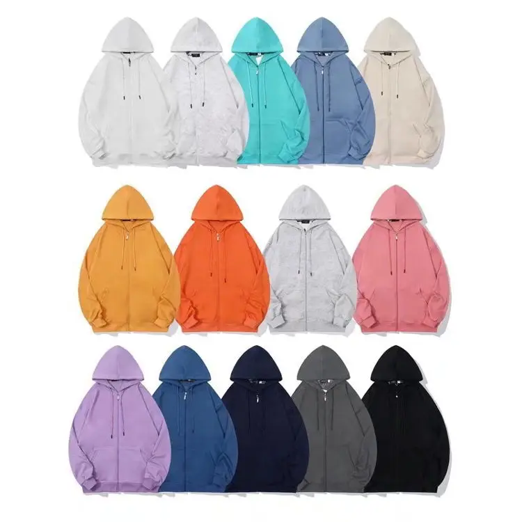 Personalizada 350Gr негабаритных качество ajustadas 100% полиэстер Lujo Esencial Sudadera Con Capucha Y Cremallera полный De Marca