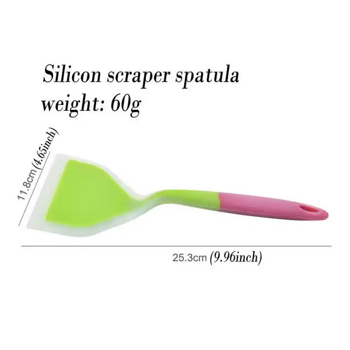 Wholesale Silicone Spatula Food Grade Heat Resistant Baking Tools silicon scraper spatula