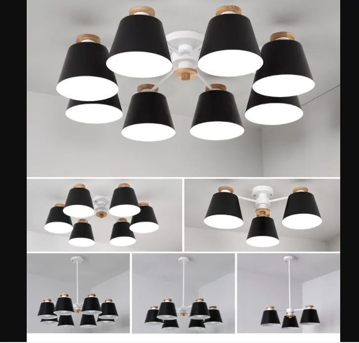 New Classical Pink Frosted glass modern lampshade indoor Chandelier pendant lamp