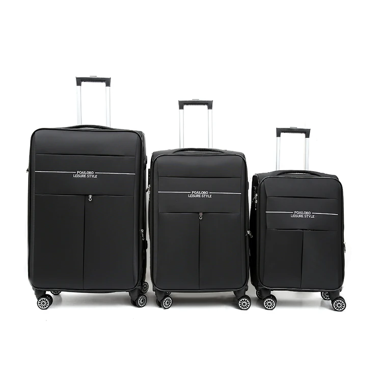 
Hot Sale 3 Piece Durable Polyester Traveling Luggage Roller Bag 