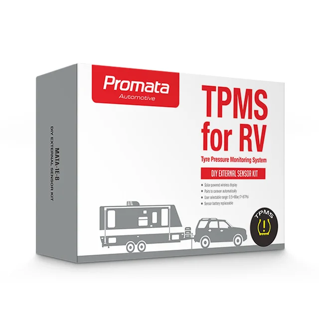 2024 TPMS 4WD Солнечный монитор шин караван легко установить