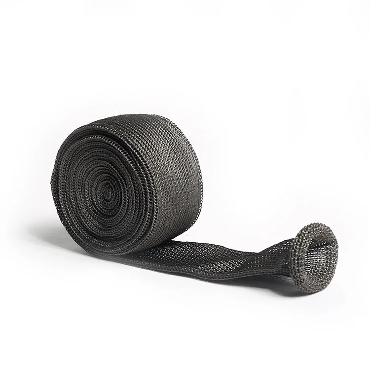 copper braided sleeve stainless steel fiber expandable braided sleeving to protect wire