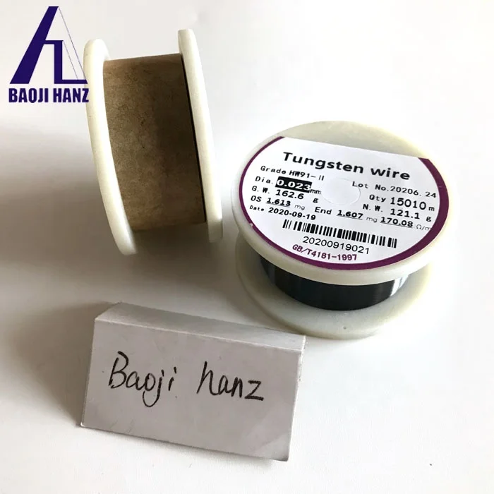 Customized 99.95% Tungsten wires price W1 Tungsten filament