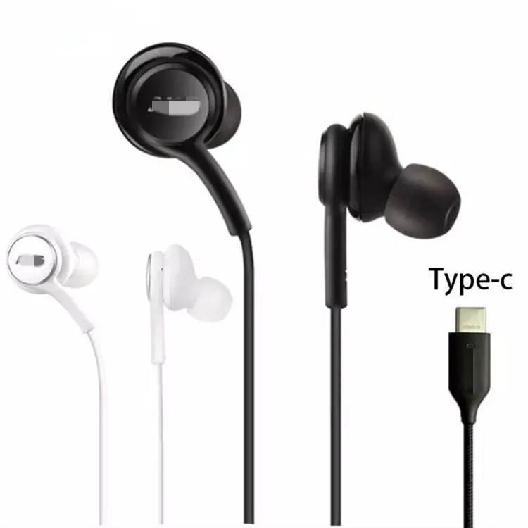 Wholesale high quality EO-IG955 USB C Headphone  For AKG Type C Earphones With Mic Wired Headset For Samsung Note10 s20 Headsets