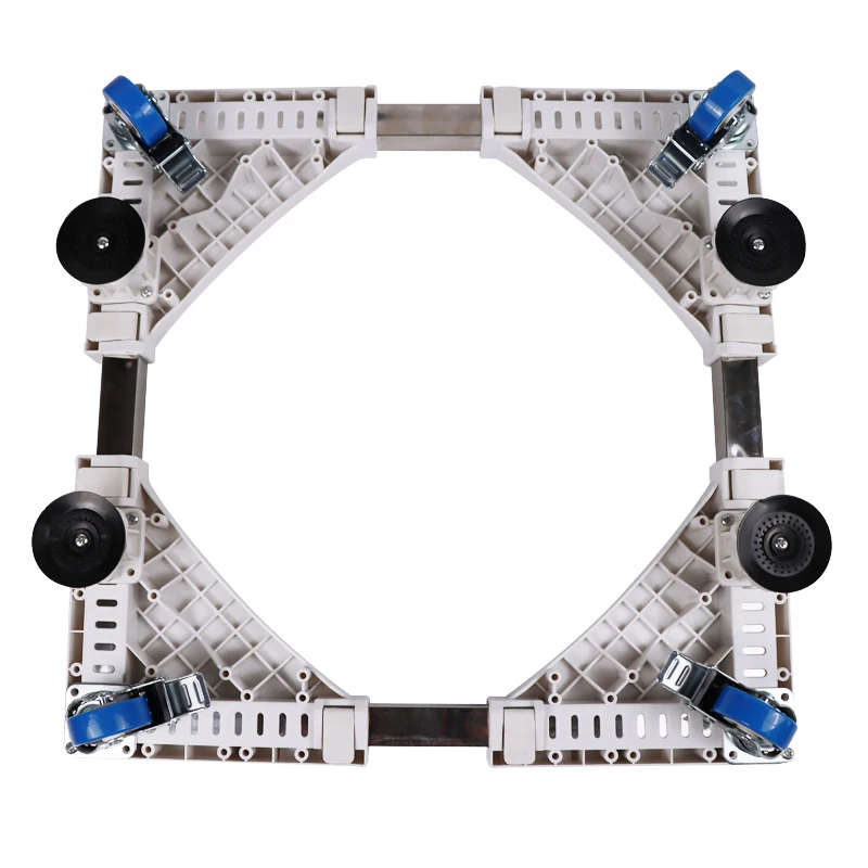 Washing machine base thickened stainless steel tube movable adjustable  whasher dryer refrigerator air conditioner stand