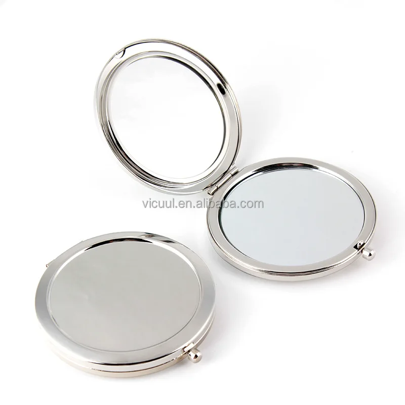 Wholesale Custom 70mm Personalized Round Metal Pocket Mirror