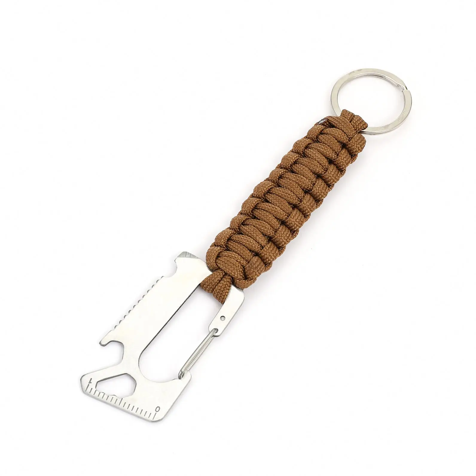 Outdoor Braid Paracord,Chain Keychains Monkey Fist Style Self-Defense Keychains with Stainless Steel Pendant Ball/