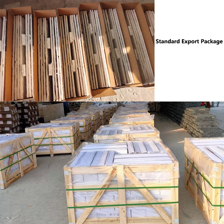 SHENLAN High Quality Natural White Quartzite Stone Cladding Exterior Stone Veneer Culture Stone