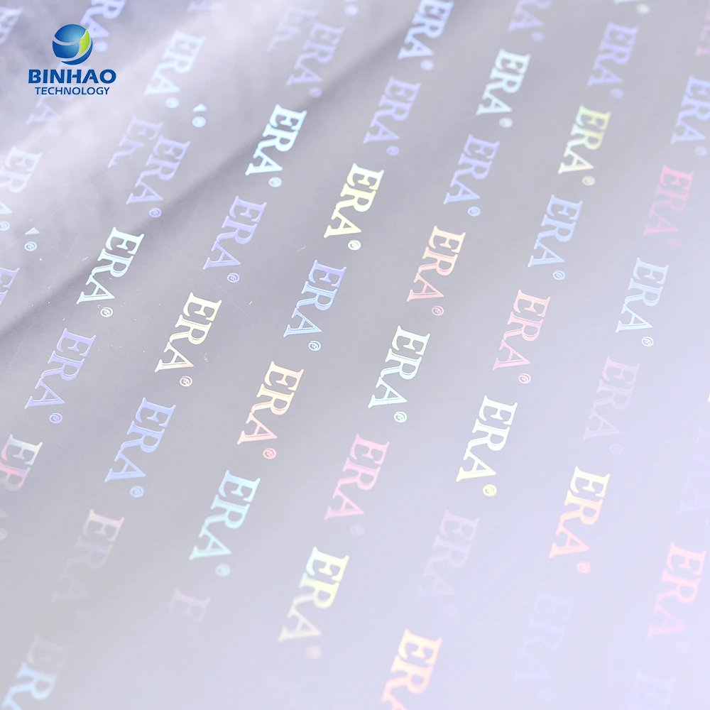 High Shrinkage Glossy Matte 21 Mic BOPP Holographic Film Roll for Covering Shrink Film Transparent Packaging Film