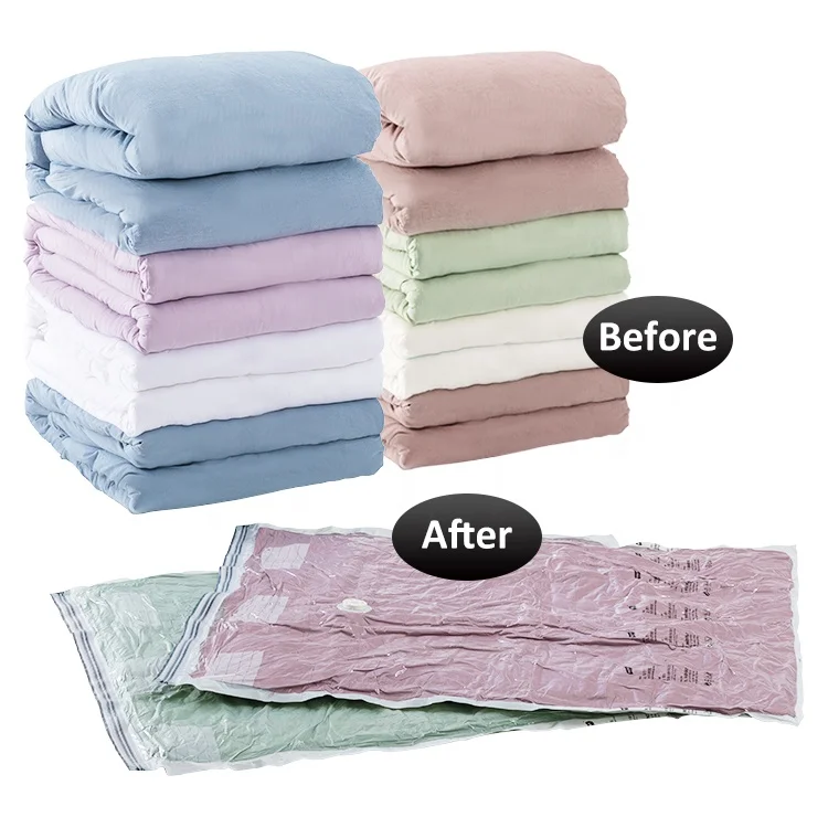 TAILI 6 PACK Plastic Zip Sealer Space Saver Bag vacuum storage bags with pump space saver vacuum bags set