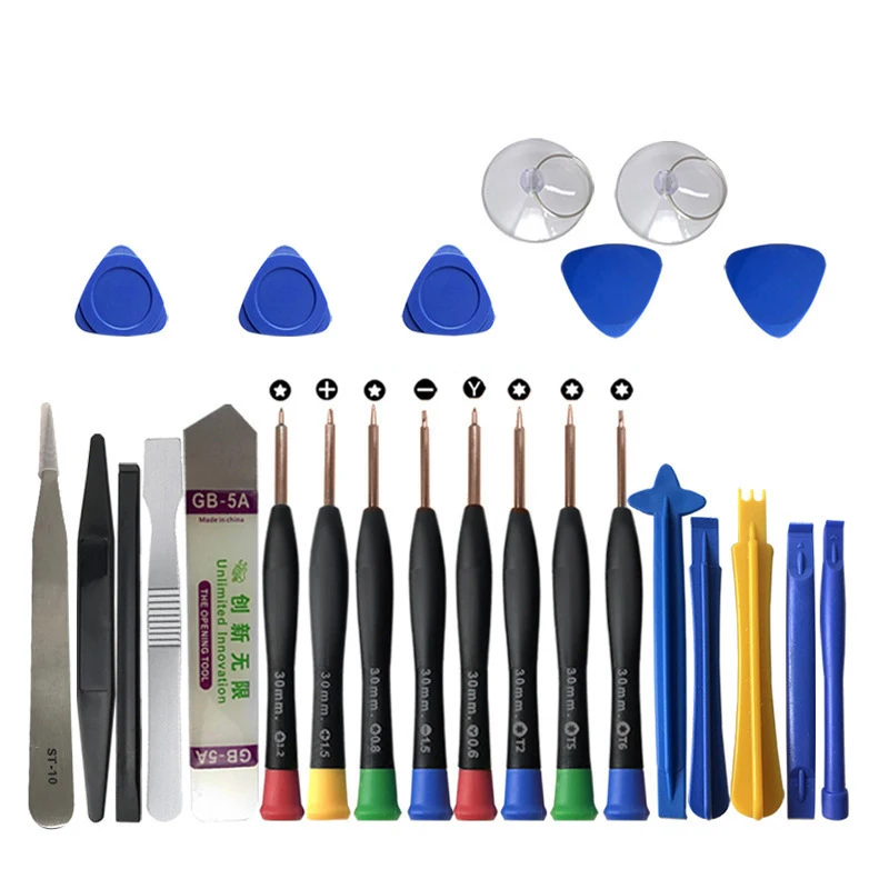 Cheap price 26 in 1 Mobile Phone Repair Tools Kit herramienta de reparacion de telefonos Screwdriver Set for Android and iphone