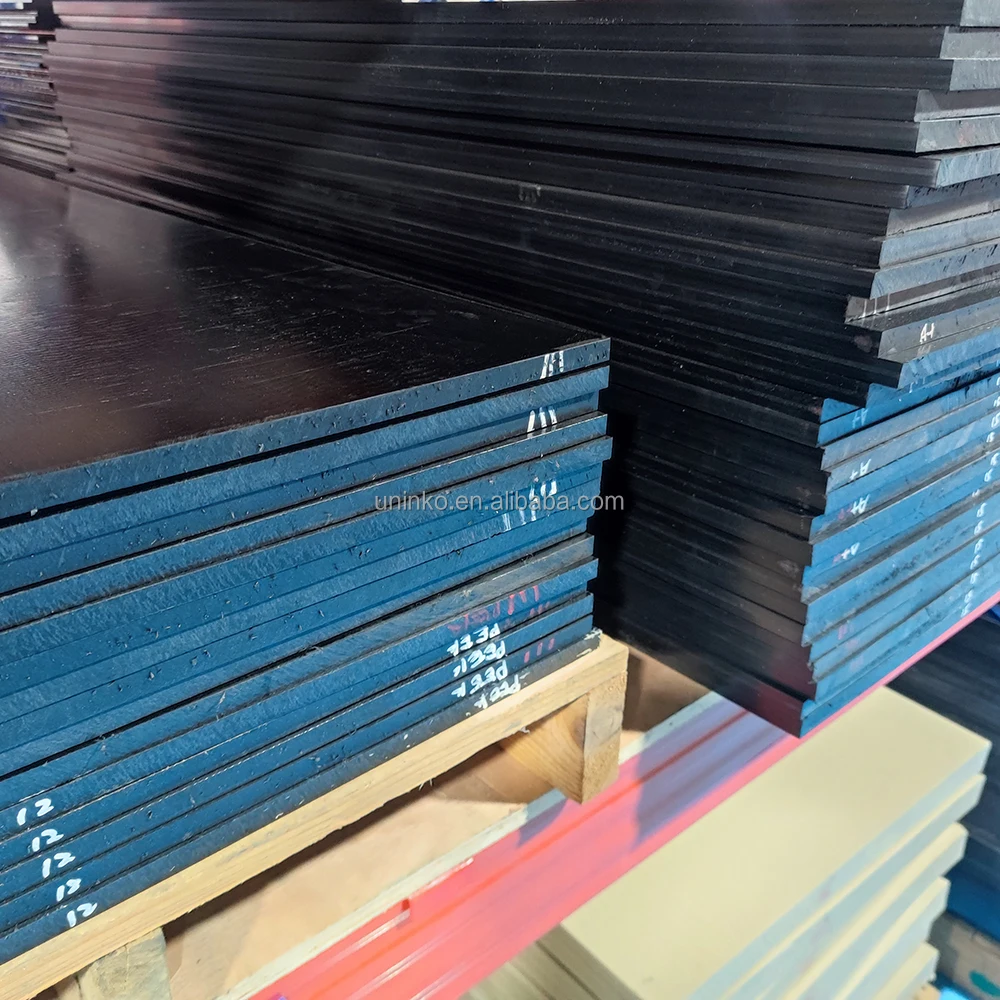 Wholesale PA66+30GF reinforced grade high strength plate heat stabilized thk 8-100mm custom sizeblack sheet