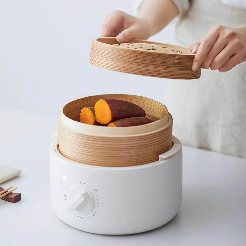 Bamboo steamer Dim Sum steamer dumpling serving tray steamer with lid