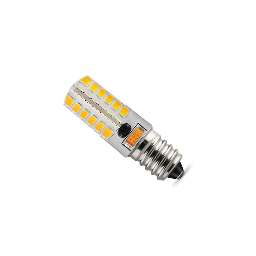 Автомобильные Светодиодные лампы E14 2835SMD оптовая продажа силиконовые с кристаллами энергосберегающие Сверхяркие автомобильные тормозные