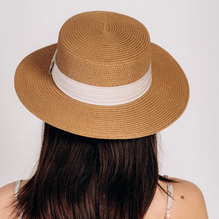 Wholesale Wide Brim Sun Hat For Women Panama Ladies Hat Summer Straw Hat