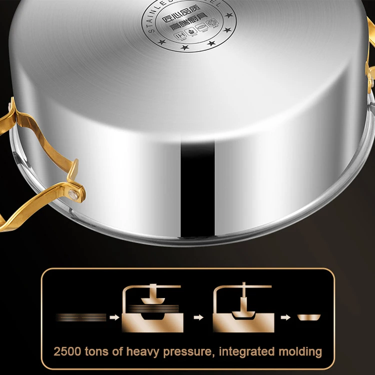 28/30/32/34cm Kitchenware Stackable Steamer Basket 316 Stainless Steel Cooking Pot Food Steamer Cooker Pot