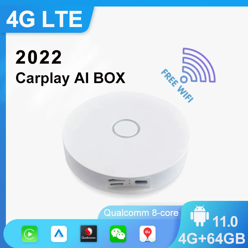 Ai box usb obd carplay dongle android system 4GB + 64GB wireless Android auto android Carplay ai smart box