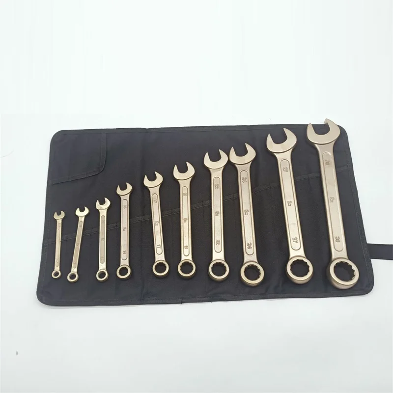 SFREYA Non Sparking Non Magnetic Beryllium Copper Tools Aluminum Bronze Tools Combination Wrench Set