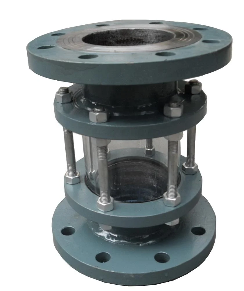 high quality SS316/304 /PTFE full view double flange cylinder  lantern Customizable  sight glass