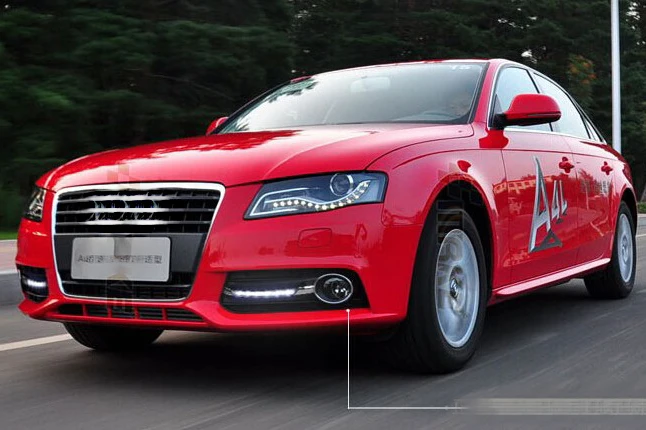 YZX для Audi A4 A4L B8 2009-2012 светодиодные дневные ходовые огни дневного света противотуманные