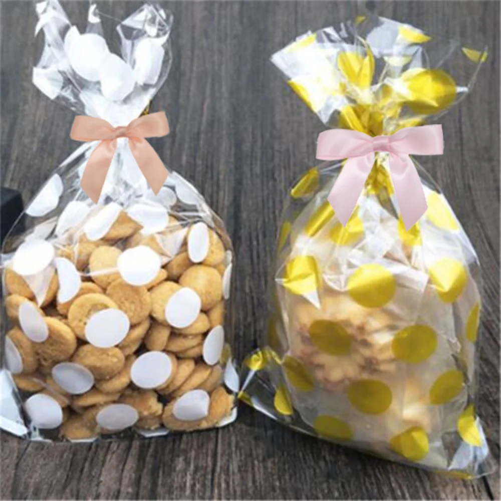Custom Wholesale Satin Ribbon Twist Tie Bow Premade Bag Gift Wrapping Wedding Basket Bridal Shower Cake Packaging Ribbon Bow