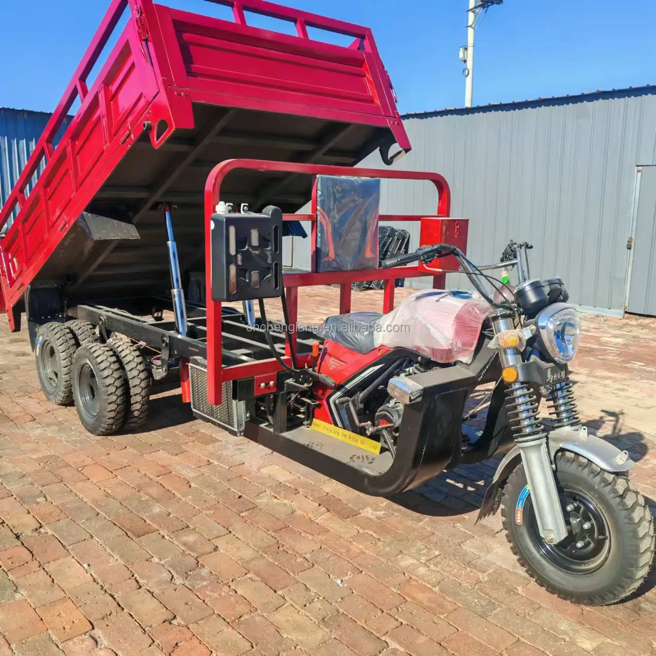 9-колесный грузовой Самосвал трехколесный мотоцикл 350cc бензиновое топливо мощный открытый кузов для грузового использования
