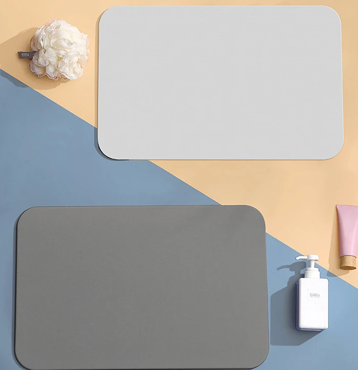 China manufacturer diatomaceous earth bath mat OEM color