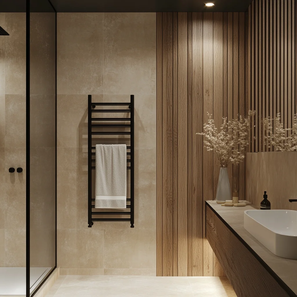 Brushed Brass Towel Rail Heating Spa Towel Warmer Gold Towel Rack Warmer With Uv Sterlizer